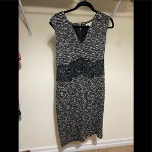 New York and Company Black and White Dress